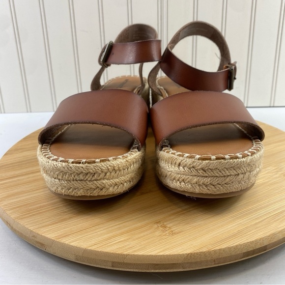WHITE‎ MT. Women's Plink Platform Wedges Sandals, Brown, Vegan Leather Sz 10M - Picture 6 of 10